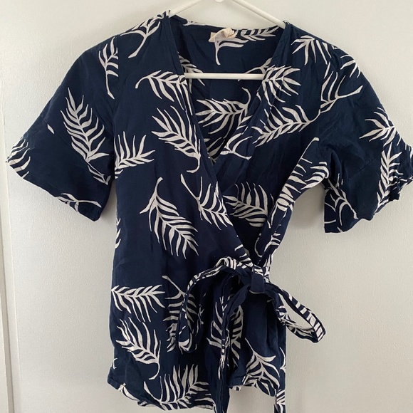Mata Traders Tops - Fair Trade Flutter Sleeve Wrap Top